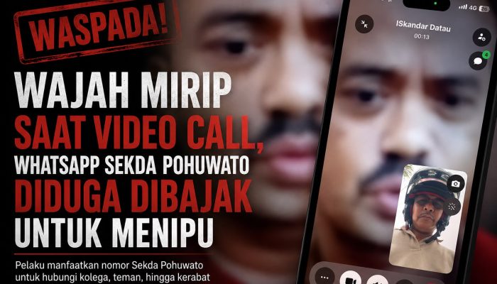Wajah Mirip Sekda Pohuwato Dipakai Menipu Lewat Video Call